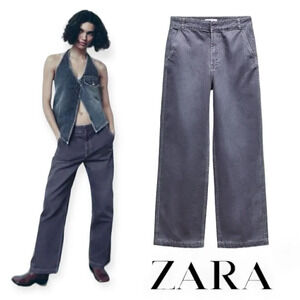 ZARA | Blue | CHINO FIT PANTS